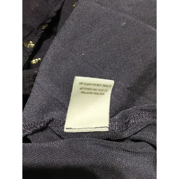 Free People Black & Gold Metallic Ruffle Tunic - Picture 8 of 8